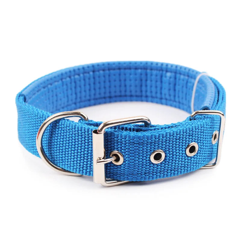 Solide Hundehalsbänder Nylon Hundehalsband für kleine mittelgroße Hunde Teddy Keji Pitbull Bulldog Beagle
