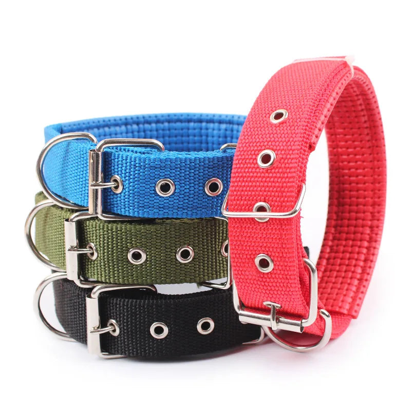 Solide Hundehalsbänder Nylon Hundehalsband für kleine mittelgroße Hunde Teddy Keji Pitbull Bulldog Beagle