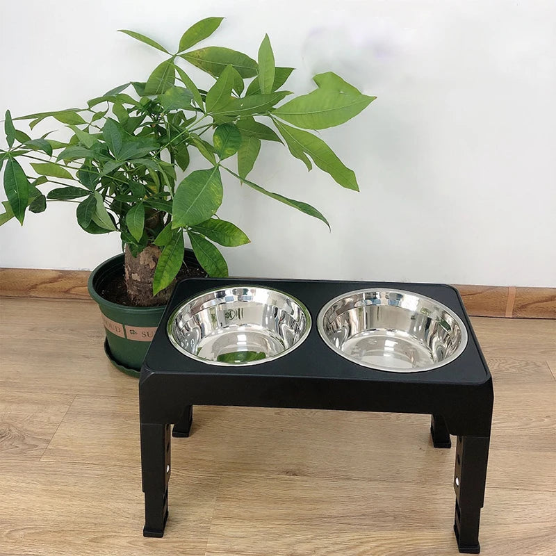 BOOTEELY Elevated Dog Feeder Bow
