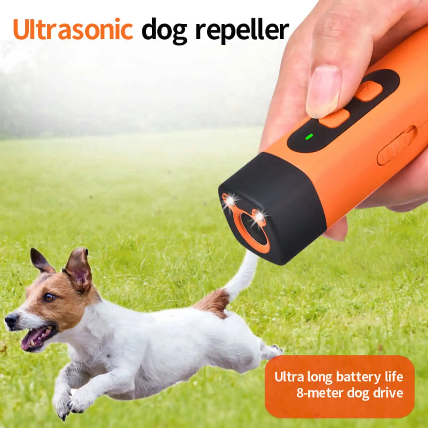 Ultrasonic Dog Repellent Flashlight