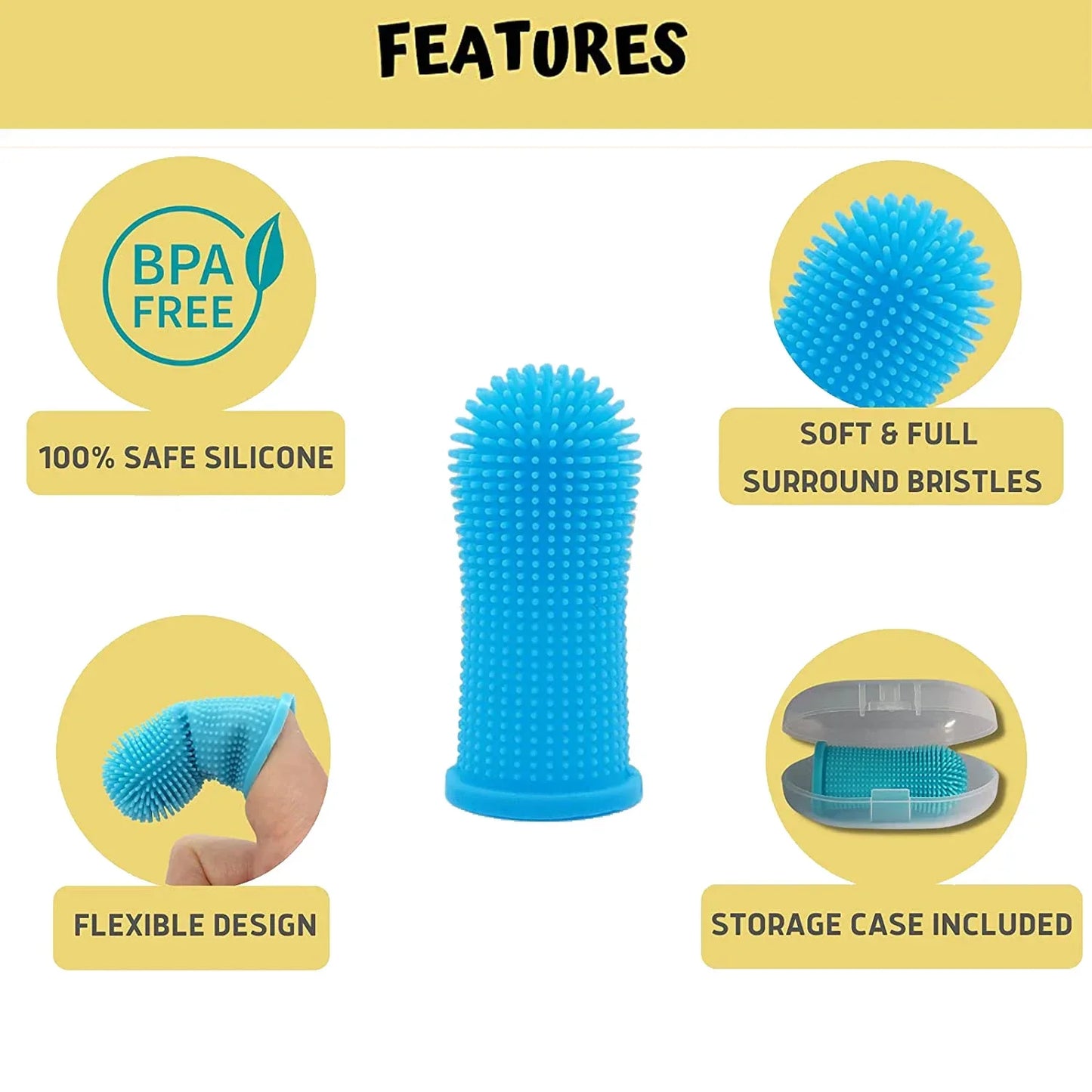 1PC Dog Super Soft Pet Finger