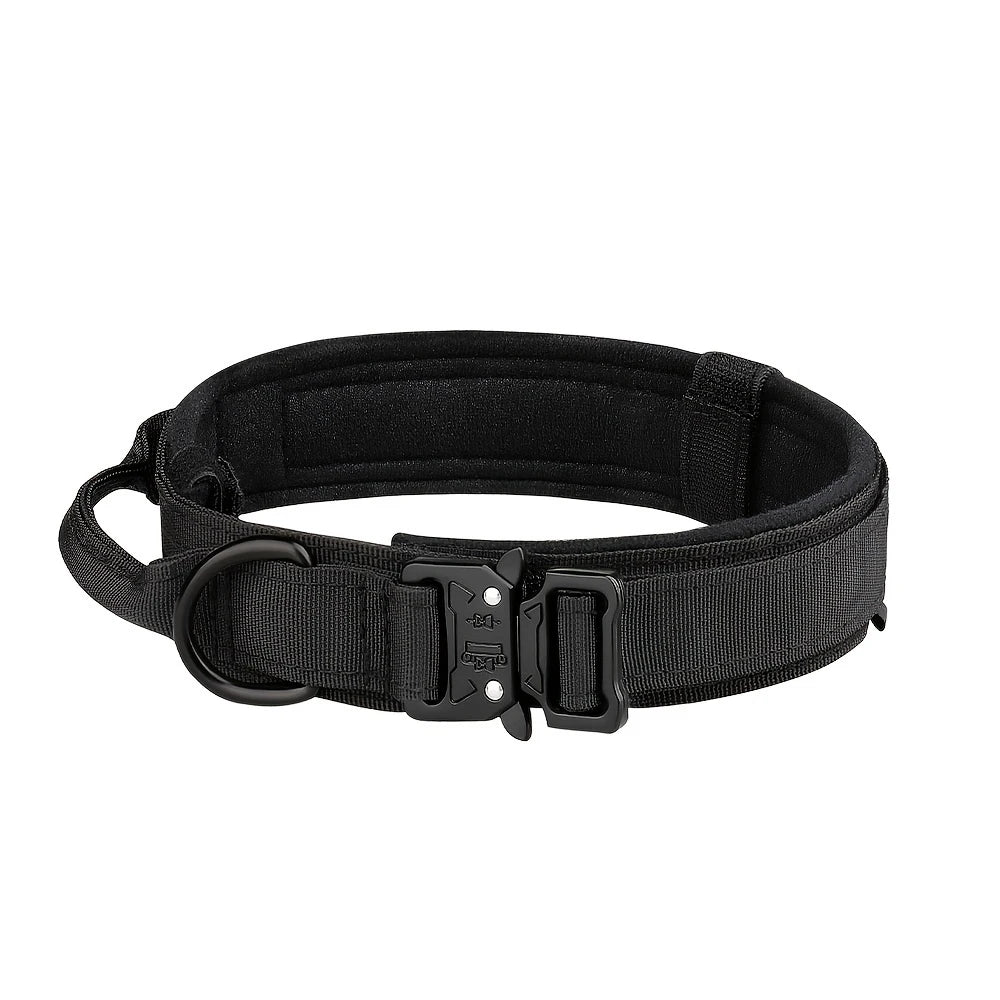 Hundetrainingshalsband, verstellbar, taktisches Hundehalsband und Leine, Set mit Kontrollgriff, Haustier-Leine, Halsband für kleine und große Hunde