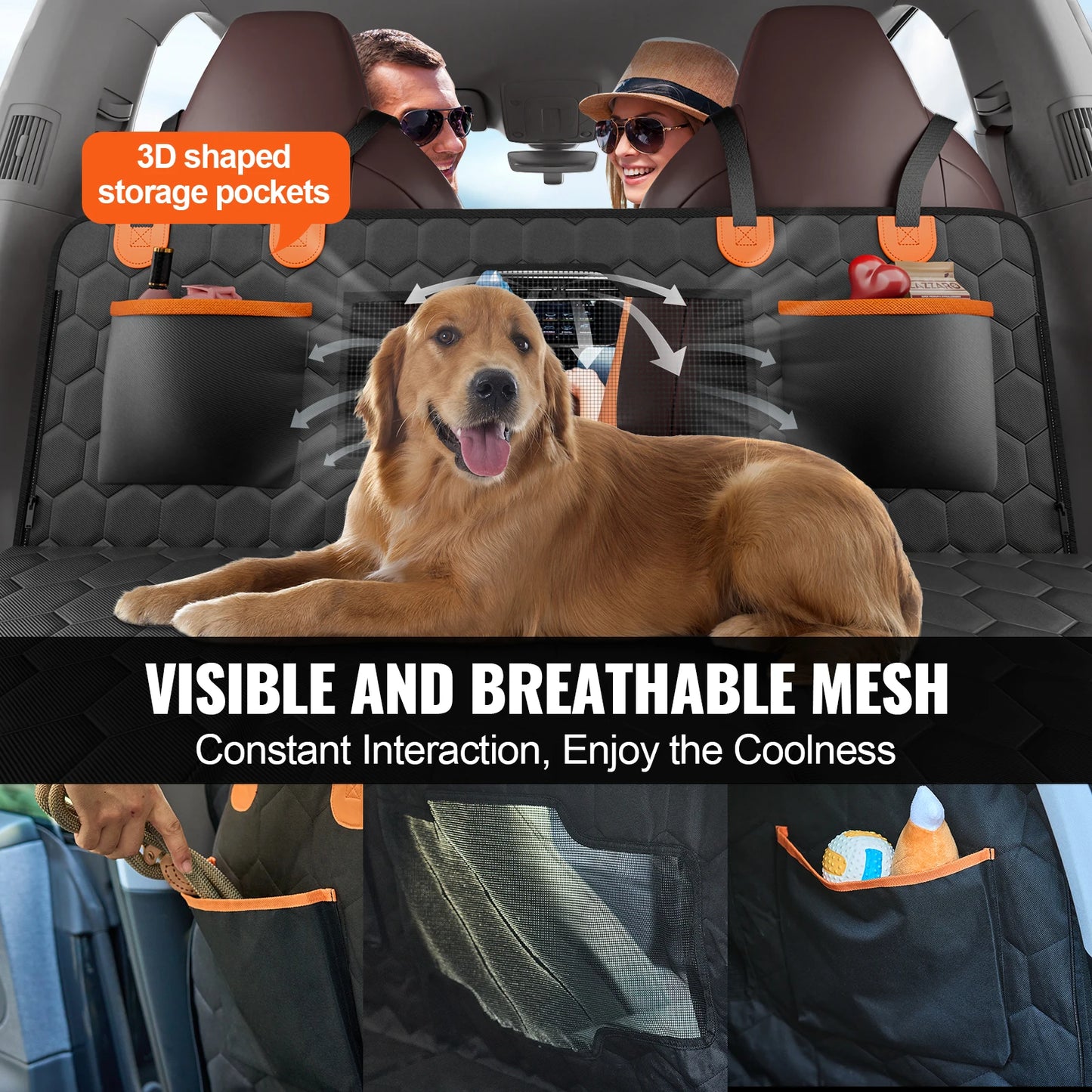 SucceBuy Back Seat Extender Dog Car Seat