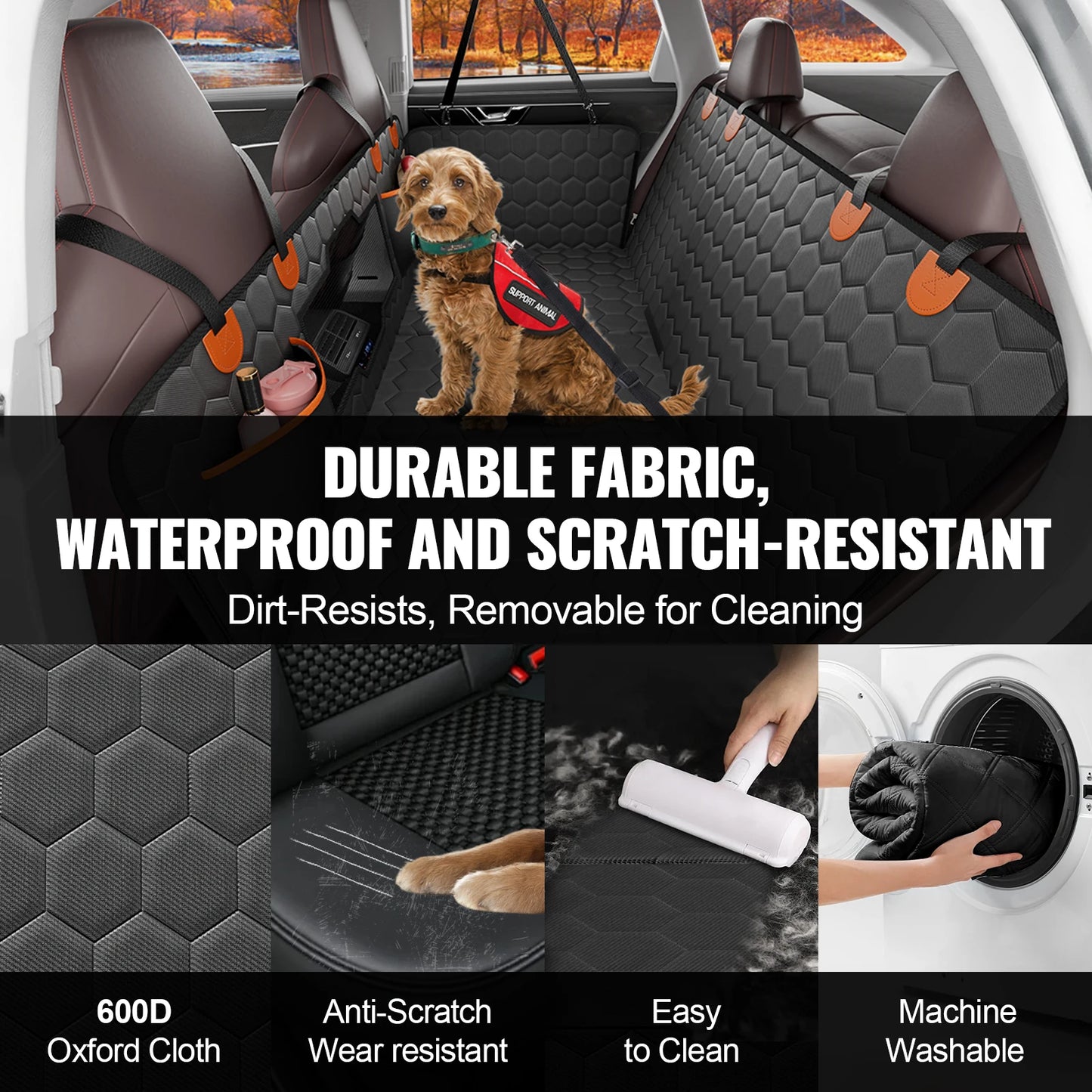 SucceBuy Back Seat Extender Dog Car Seat