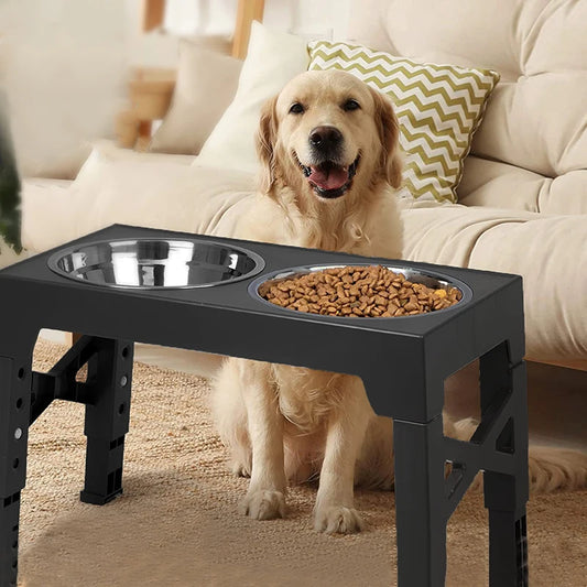 BOOTEELY Elevated Dog Feeder Bow