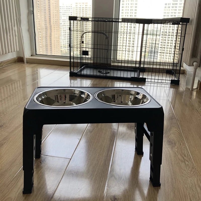 BOOTEELY Elevated Dog Feeder Bow