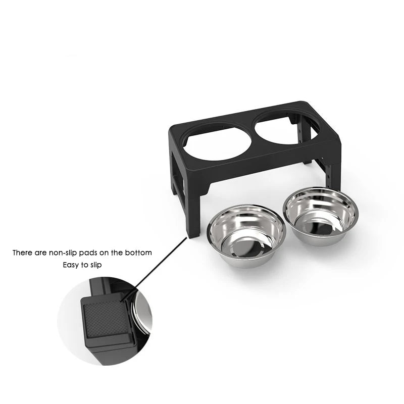 BOOTEELY Elevated Dog Feeder Bow